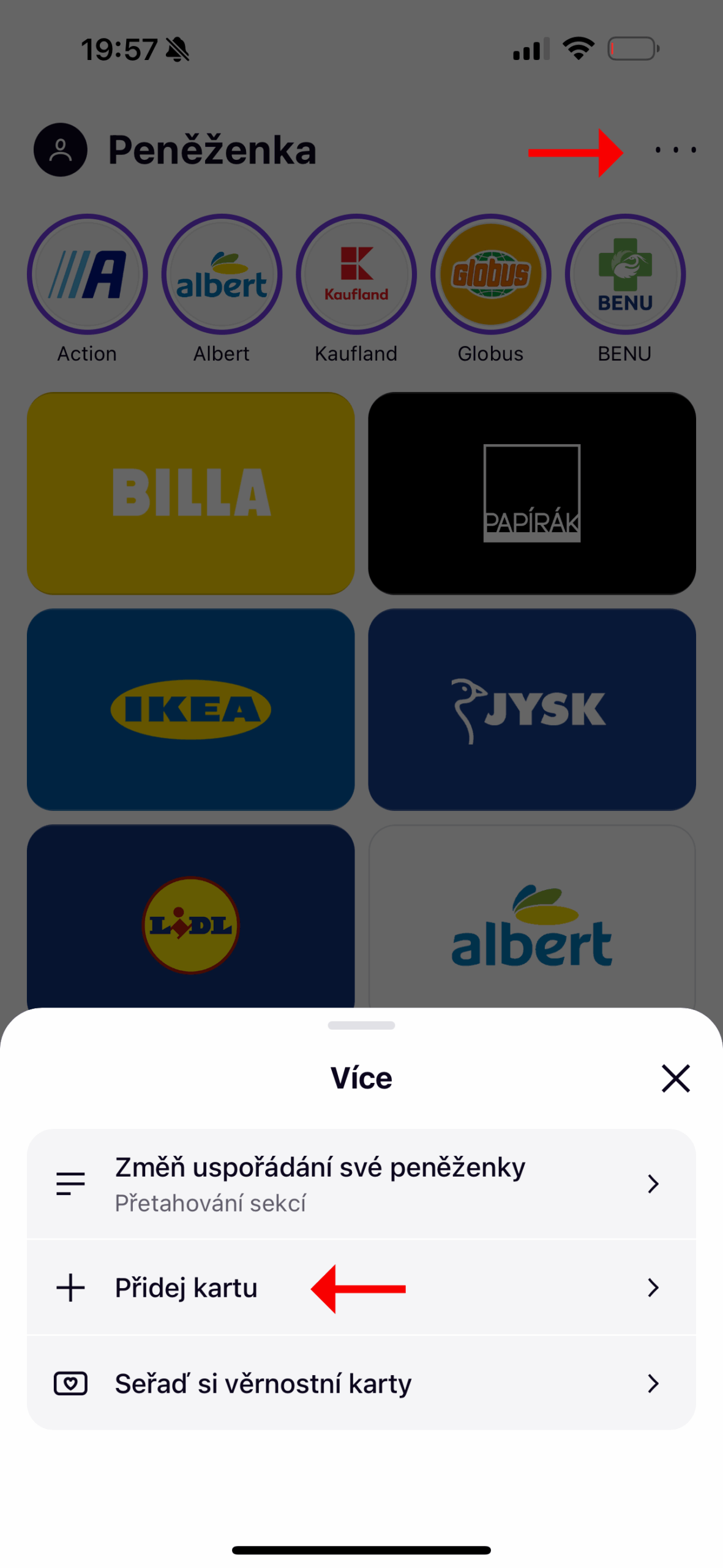 Přidej kartu do aplikace Klarna